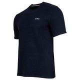 BOSS men's T-shirt, waffle look - Waffle T-shirt, logo, round neck, logo, cotton blend – 3/3