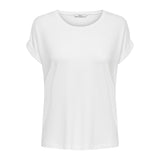 ONLY Women's T-shirt, short-sleeved pack of 3 - ONLMOSTER O-NECK TOP, round neck, viscose blend stretch