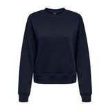 ONLY Women's Sweatshirt - ONLSWEAT LIFE CREW OVERSIZE SWT, Round Neck, Cotton Blend