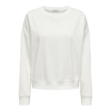 ONLY Women's Sweatshirt - ONLSWEAT LIFE CREW OVERSIZE SWT, Round Neck, Cotton Blend