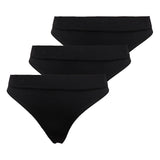 ONLY Women's Thongs, 3-Pack - ONLVICKY RIB THONG, ribbed