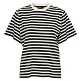 ONLY Women T-shirt - ONLLIVINA LIFE STRIPE TEE, short sleeves, round neck, stripes