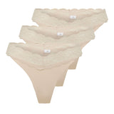 ONLY Women's Thongs, 3-Pack - ONLCHLOE LACE THONG, Lace