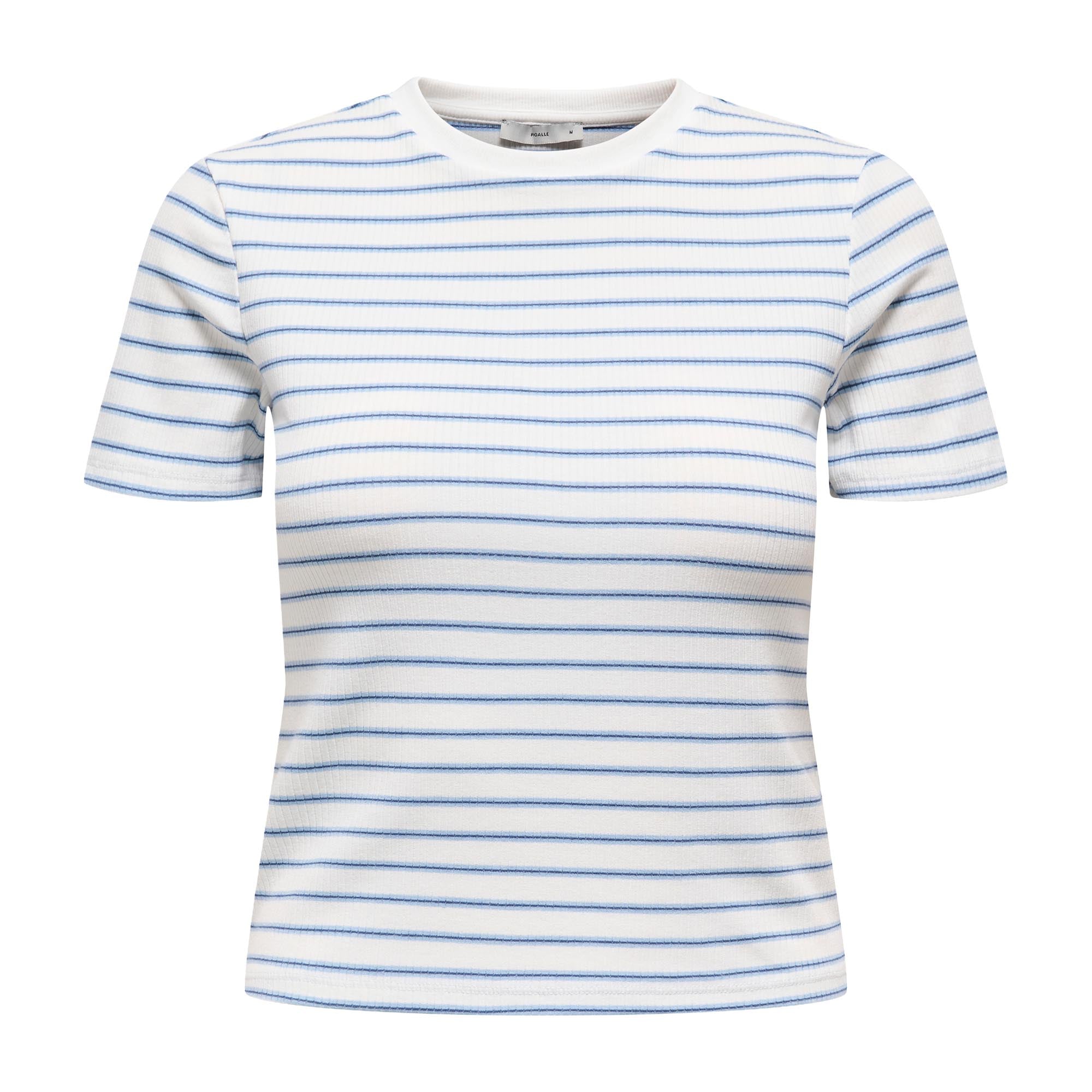 ONLY Damen T-Shirt - ONLLUPE STRIPE TEE, Kurzarm, Rundhals, Slim Fit, Streifen