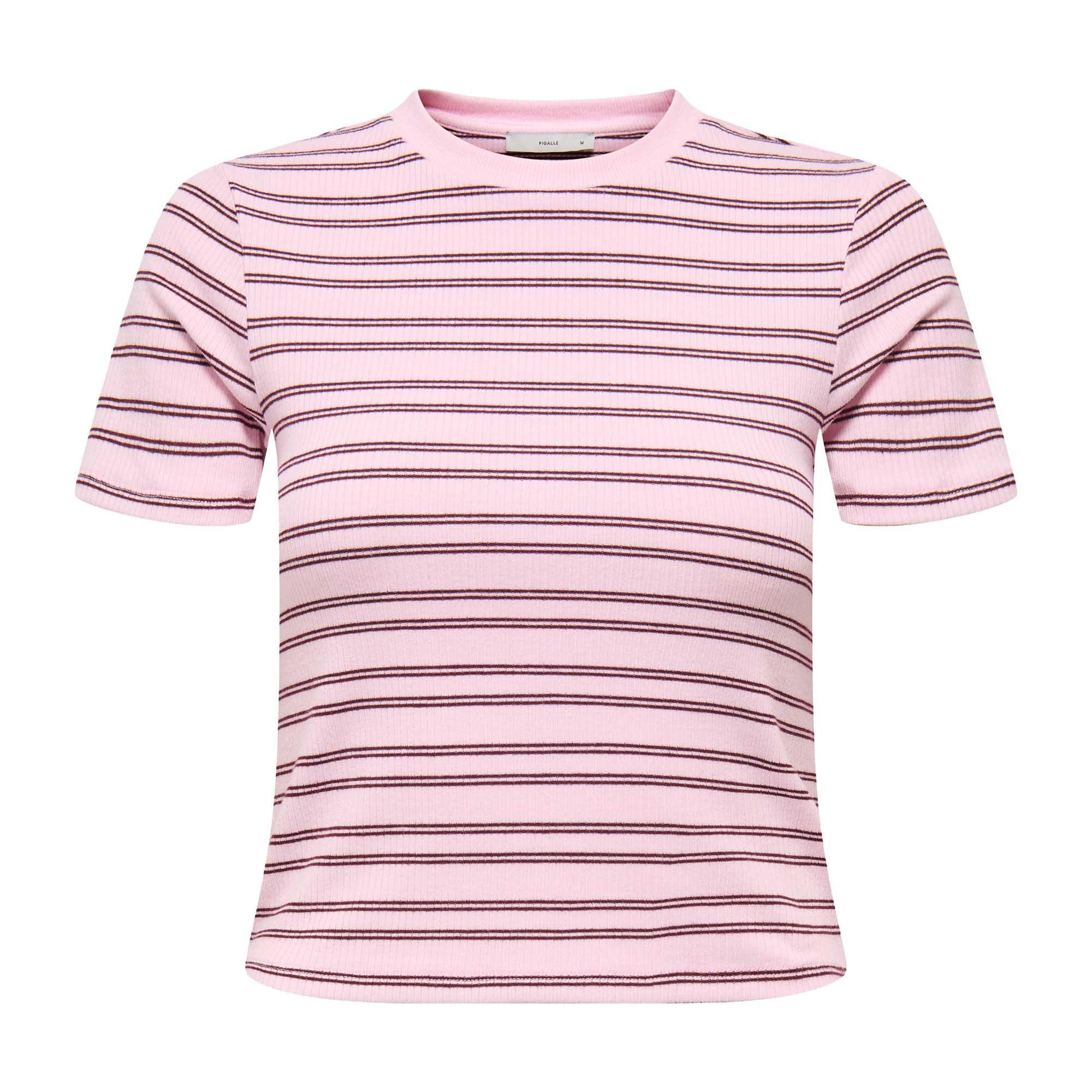 ONLY Damen T-Shirt - ONLLUPE STRIPE TEE, Kurzarm, Rundhals, Slim Fit, Streifen