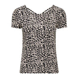 ONLY Women T-shirt - ONLBERA BACK LACE UP TO, round neck, viscose