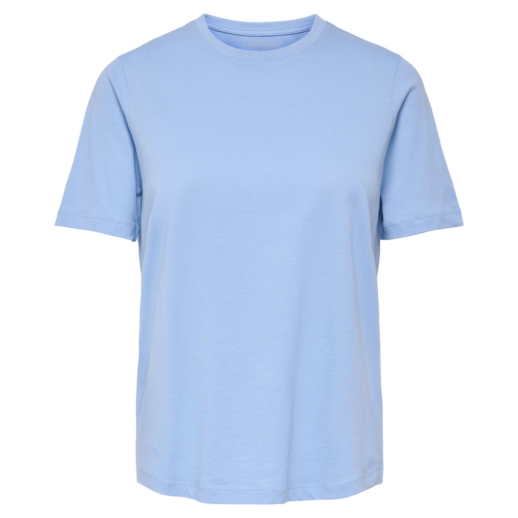 ONLY Damen T-Shirt - ONLHAPPY O-NECK TEE, Baumwolle, Regular Fit, einfarbig