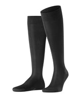 FALKE Men's Knee Socks - Tiago, Socks, Organic Cotton, Logo, long, one color