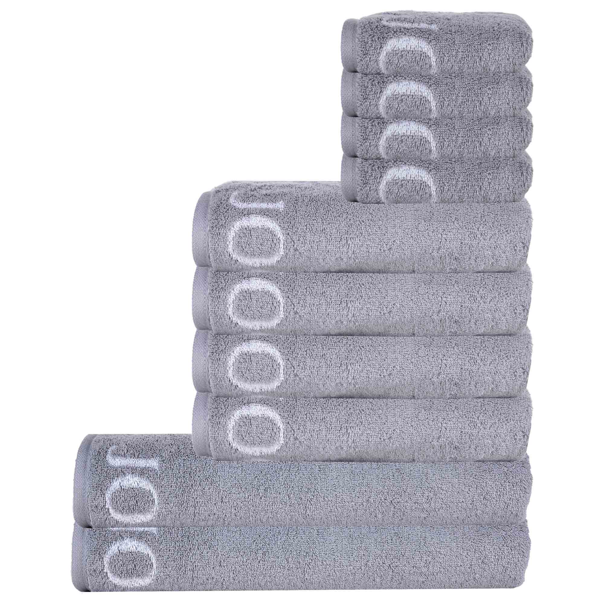 JOOP! Handtuch Set, 10-tlg. - Classic, 2x Duschtuch, 4x Handtuch, 4x Gästetuch