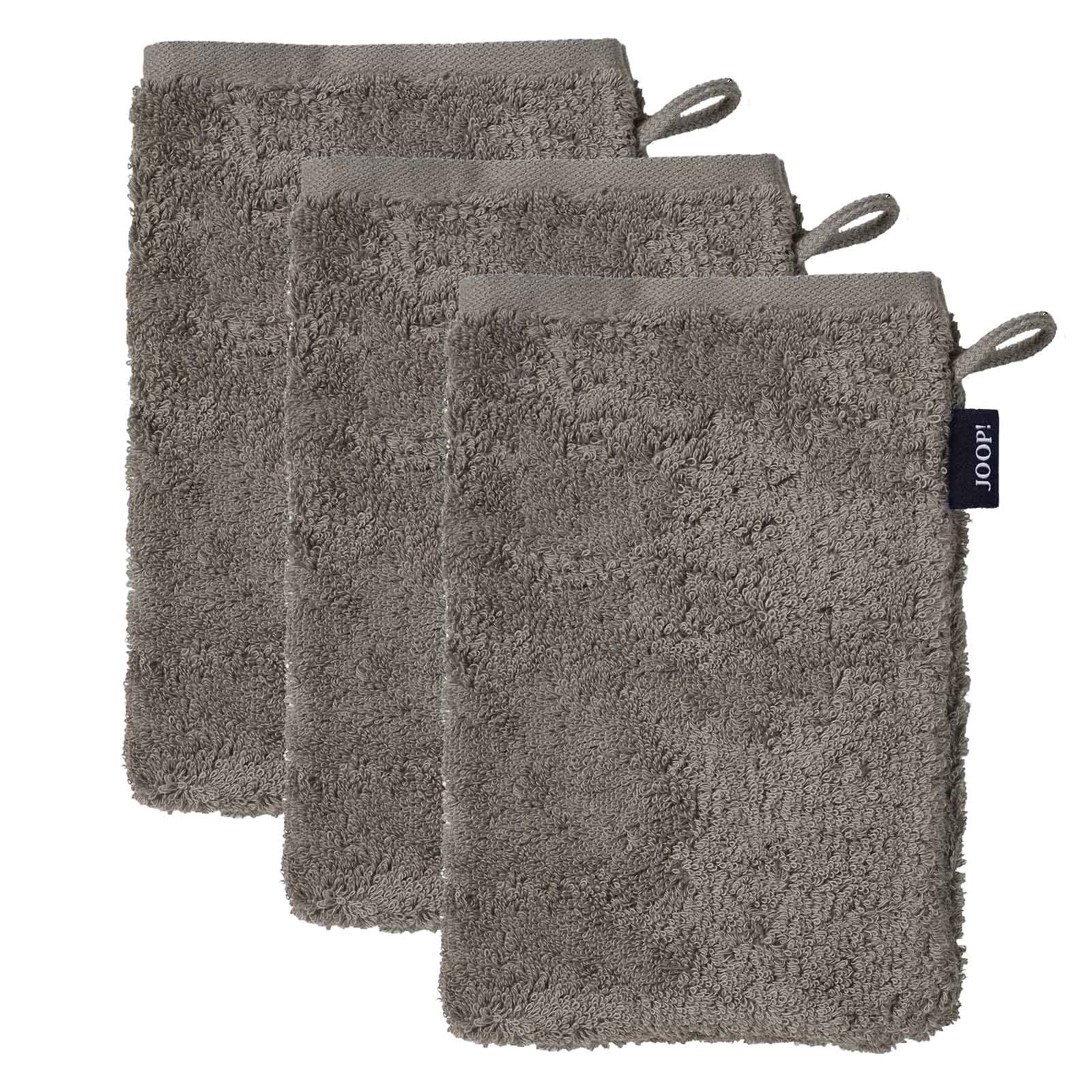 JOOP! Waschlappen - Waschhandschuh, Doubleface,16x22cm, Walkfrottier, Multipack