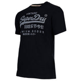 Superdry Herren T-Shirt - VI Classic Tee, Logo, Rundhals, einfarbig – 5/8