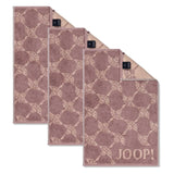 JOOP! Gästetuch Classic Frottierkollektion, 3er Pack - Walkfrottier