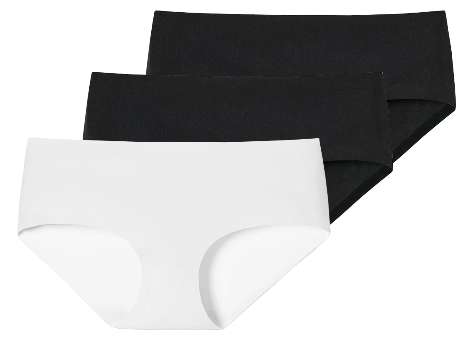 SCHIESSER Damen Panty, 3er Pack - Invisible Cotton, Nahtlos, Vorteilspack
