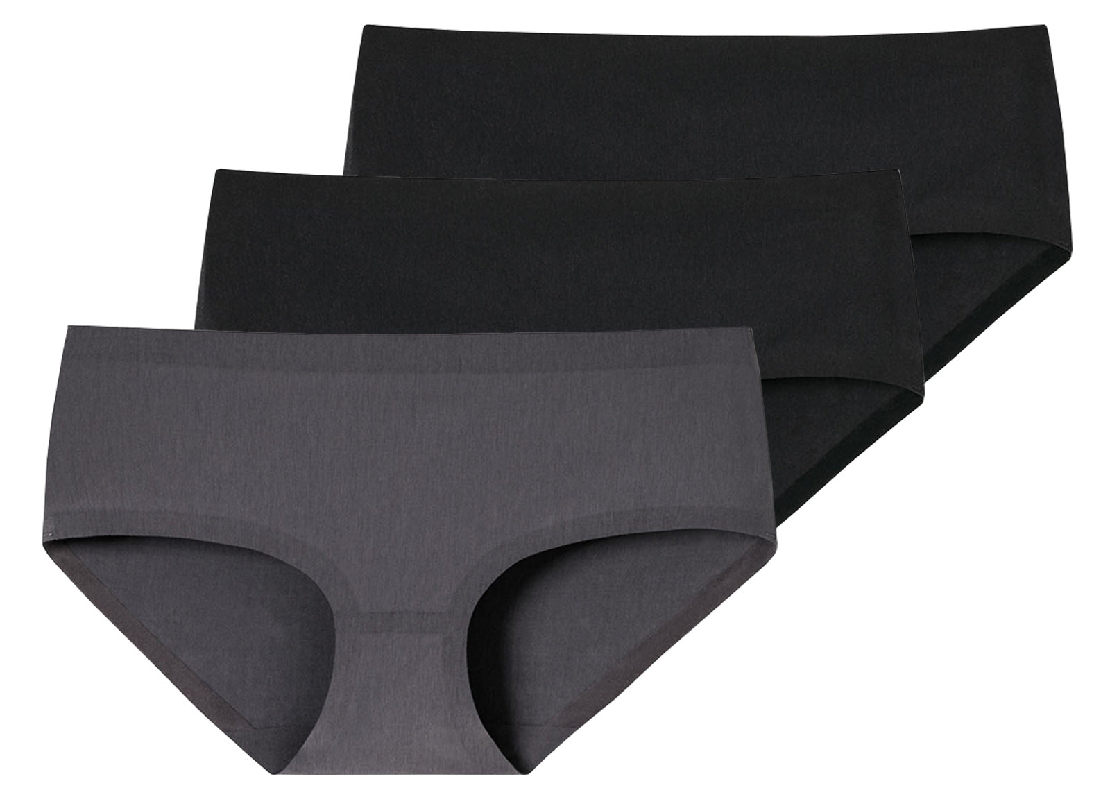 SCHIESSER Damen Panty, 3er Pack - Invisible Cotton, Nahtlos, Vorteilspack