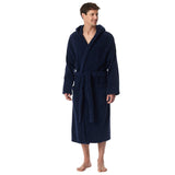 SCHIESSER Herren Bademantel mit Kapuze - "Essentials", Frottee, Baumwolle – 2/7