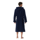 SCHIESSER Herren Bademantel mit Kapuze - "Essentials", Frottee, Baumwolle – 3/7
