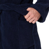 SCHIESSER Herren Bademantel mit Kapuze - "Essentials", Frottee, Baumwolle – 4/7