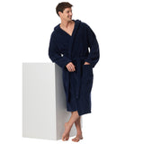 SCHIESSER Herren Bademantel mit Kapuze - "Essentials", Frottee, Baumwolle – 7/7