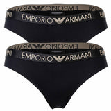 EMPORIO ARMANI women's briefs, 2-pack - ICONIC MICROFIBER, briefs, microfibre stretch