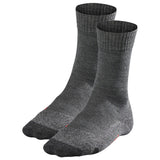FALKE Damen Socken 2er Pack - Trekking Socken TK 2, Ergonomic, Merinowoll-Mix