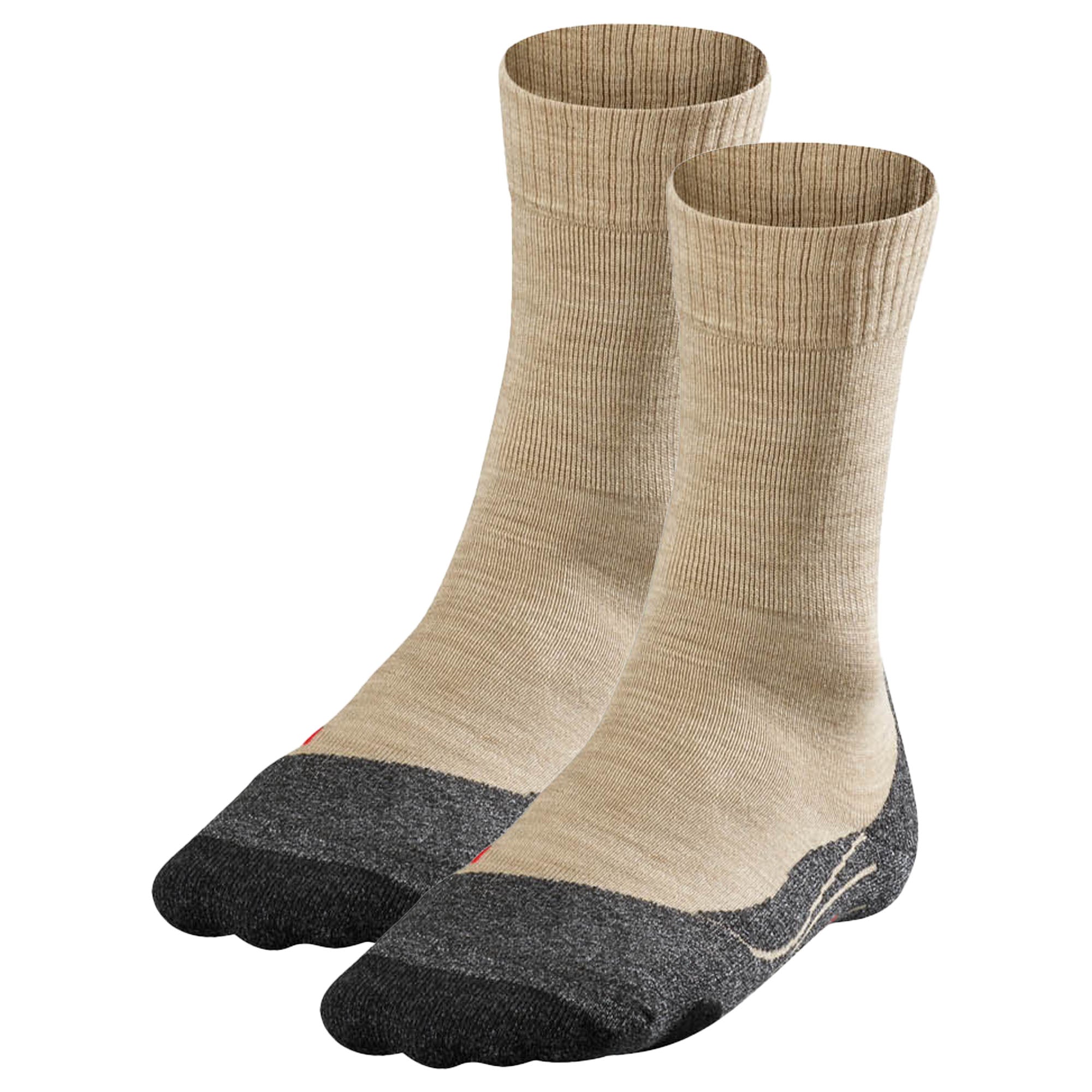 FALKE Damen Socken 2er Pack - Trekking Socken TK 2, Ergonomic, Merinowoll-Mix