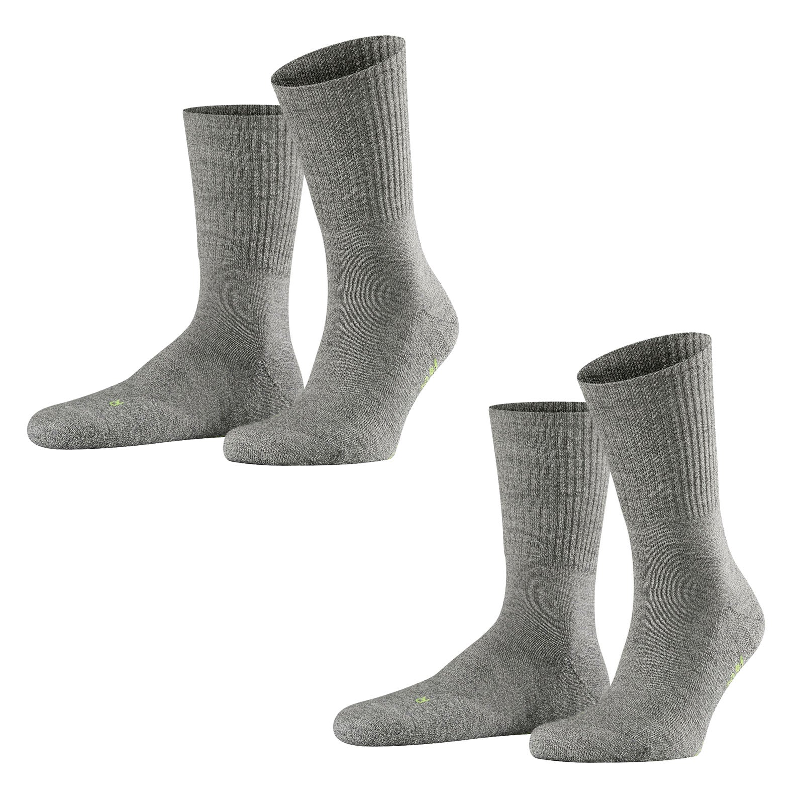 FALKE 2er Pack Unisex Sportsocken - Walkie Light, Trekking- und Wanderstrumpf, Uni (2x 1 Paar)