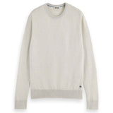 SCOTCH&SODA Herren Strickpullover - Essentials Crewneck, Merinowolle, Rundhals, einfarbig