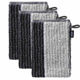 JOOP! Waschlappen, 3er Pack - Waschhandschuh, Doubleface, Walkfrottier