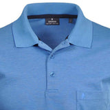 RAGMAN Herren Poloshirt - Oberteil, Softknit-Polo, Baumwollmischung, Brusttasche, Knopfleiste, kurz, einfarbig – 3/3
