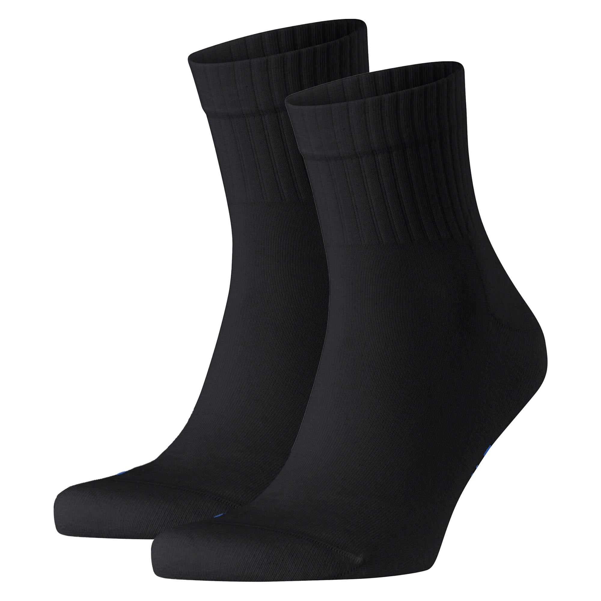FALKE Unisex Socken 2er Pack - Kurzsocken, Baumwollmischung, Run Rib, Bündchen, einfarbig