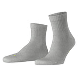 FALKE Unisex Socks - Short Socks, Cotton Blend, Run Rib, Cuff, solid color