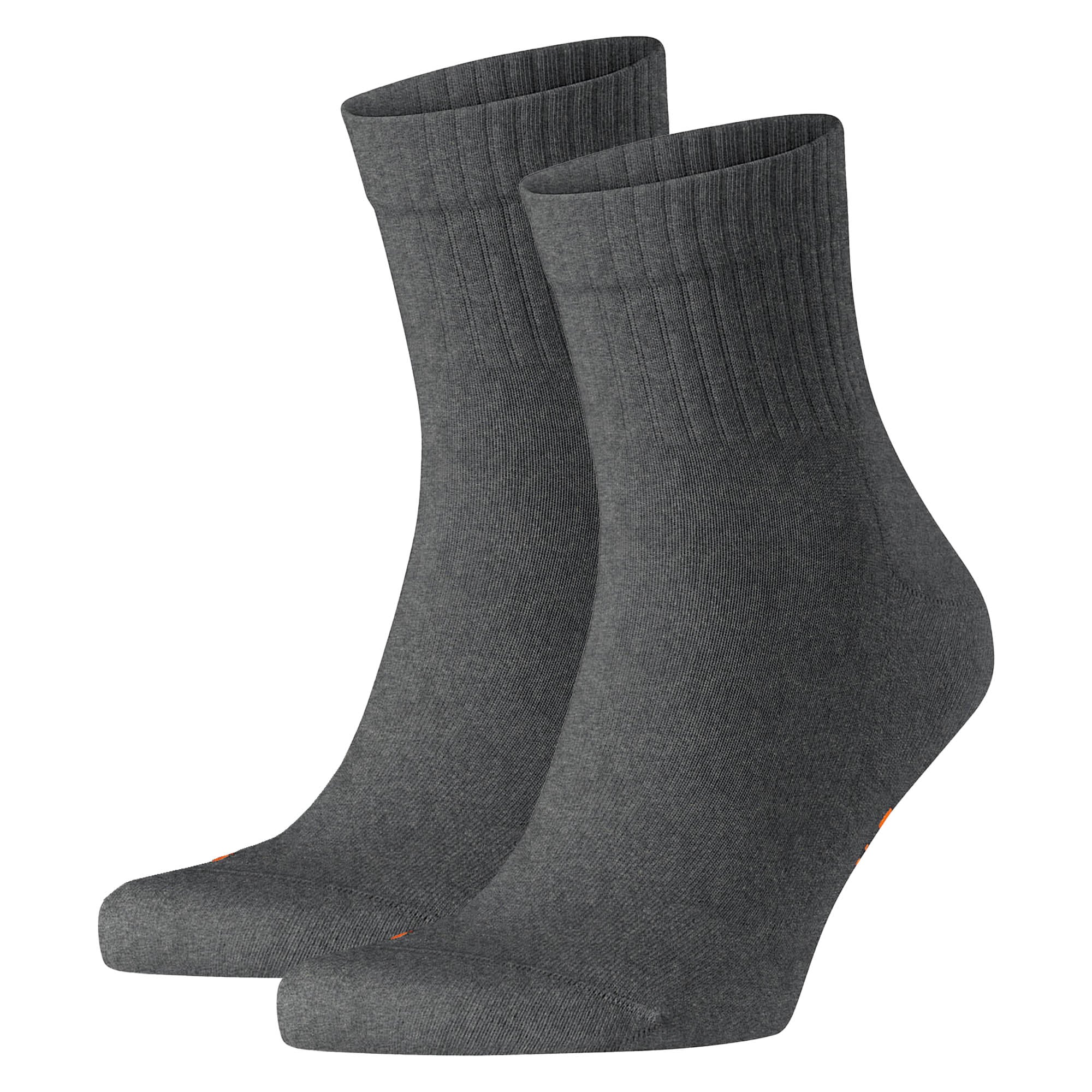 FALKE Unisex Socken 2er Pack - Kurzsocken, Baumwollmischung, Run Rib, Bündchen, einfarbig