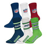 NFL Unisex Socken, 6er Pack - NFL Teams, 6Pack Crew Socks, Football, Logo, Baumwollmischung – 6/6
