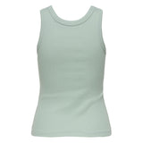ONLY Damen Tank-Top - ONLVAL LIFE TANKTOP, Baumwolle, Rundhals, Slim Fit – 3/3
