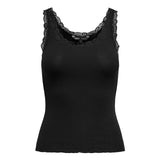 ONLY Damen Top 3er Pack - ONLSARA SHARAI LIFEW TANK TOP, Spitze,  gerippt, Rundhals, Baumwolle – 2/5