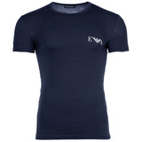 EMPORIO ARMANI Men's T-Shirt, 2-Pack - BOLD MONOGRAM, Short Sleeve, Round Neck, Stretch Cotton – 2/5