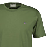 GANT Herren T-Shirt - REGULAR SHIELD, Rundhals, kurzarm, Baumwolle, Stickerei – 2/3
