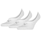 PUMA Unisex Socks, Pack of 3 - Footie, unicolored
