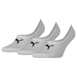 PUMA Unisex Socks, Pack of 3 - Footie, unicolored