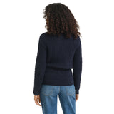 GANT Damen Strickpullover mit Troyer - Cable Half-Zip, Zopfstrick, Stretch Cotton – 3/5
