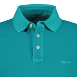 GANT men's polo shirt, washed-out effect – SUNFADED POLO, Washer, short-sleeved, button placket – 2/3