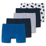 SCHIESSER Boys Shorts 5-pack - underpants, pants, plain/patterned, 98-140