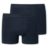 SCHIESSER Jungen Shorts 2er Pack - Serie 95/5, einfarbig, Organic Cotton