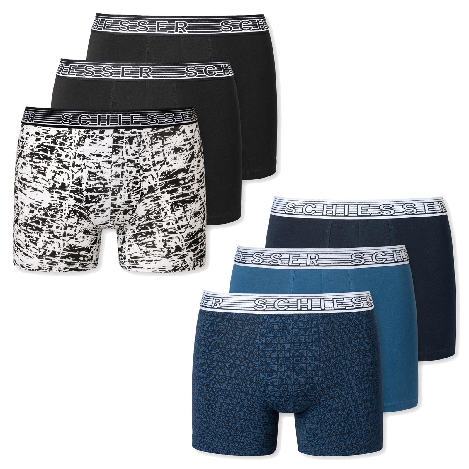 SCHIESSER Jungen Shorts im Pack - Serie "95/5", Vorteilspack, Unterhose, Organic Cotton