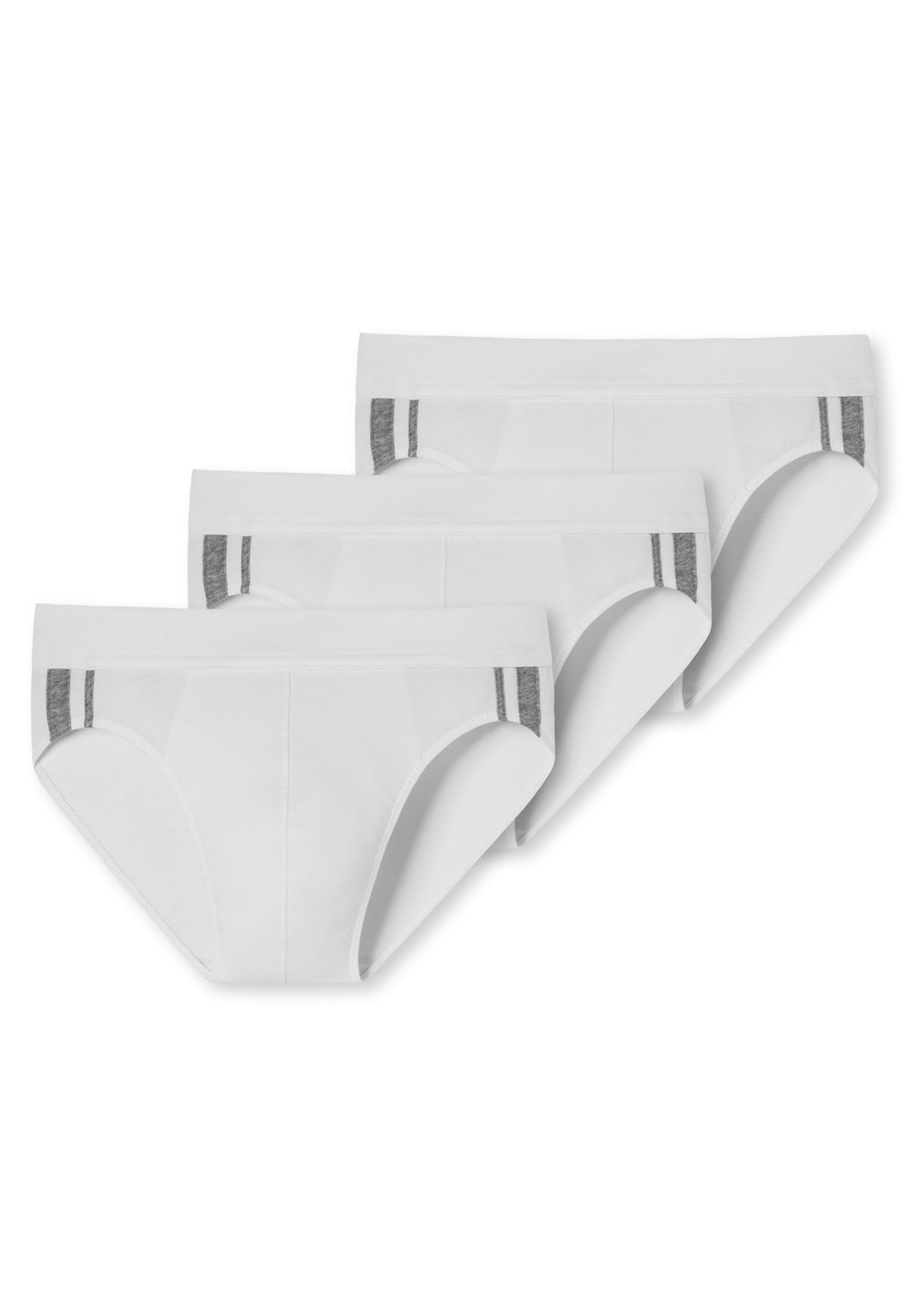 SCHIESSER Herren Slips im Pack - Rio Slip 95/5, Vorteilspack, Cotton Stretch, Seitenstreifen