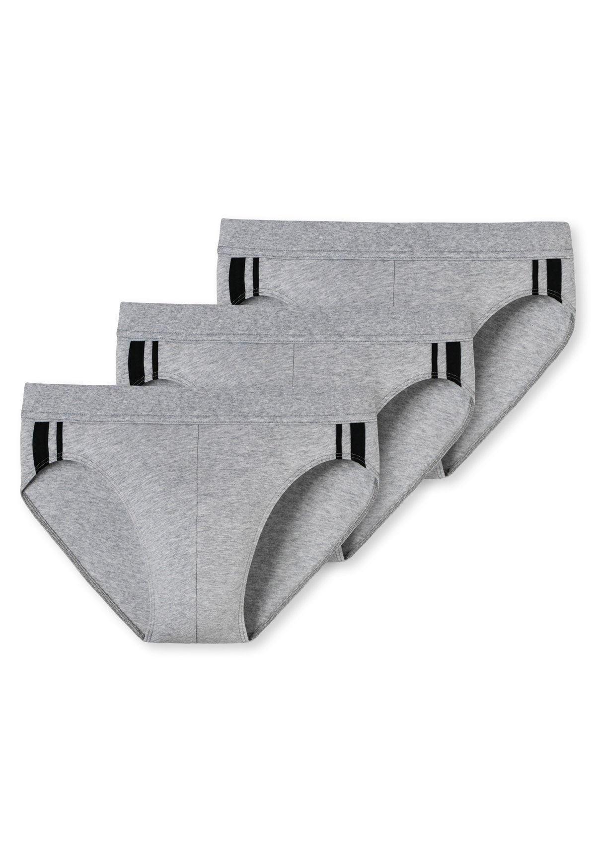 SCHIESSER Herren Slips im Pack - Rio Slip 95/5, Vorteilspack, Cotton Stretch, Seitenstreifen