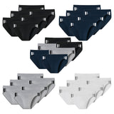 SCHIESSER Herren Slip 6er Pack - Rio Slip 95/5, Cotton Stretch, Seitenstreifen