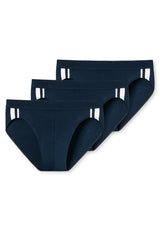 SCHIESSER Herren Slips im Pack - Rio Slip 95/5, Vorteilspack, Cotton Stretch, Seitenstreifen