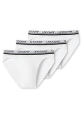 UNCOVER by SCHIESSER Herren Slip 3er Pack - Rio Slip, Serie "Uncover", Logobund