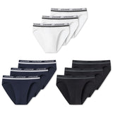 UNCOVER by SCHIESSER Men's Briefs 3-Pack - Rio Briefs, Series "Uncover", Logo Waistband
